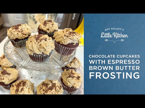 Chocolate Cupcakes with Espresso Brown Butter Frosting