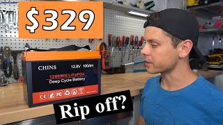 $379 CHINS 12V 100Ah Plus LiFePO4