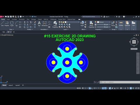 AutoCAD 2D exercise 1
