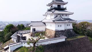 掛川城　空撮動画
