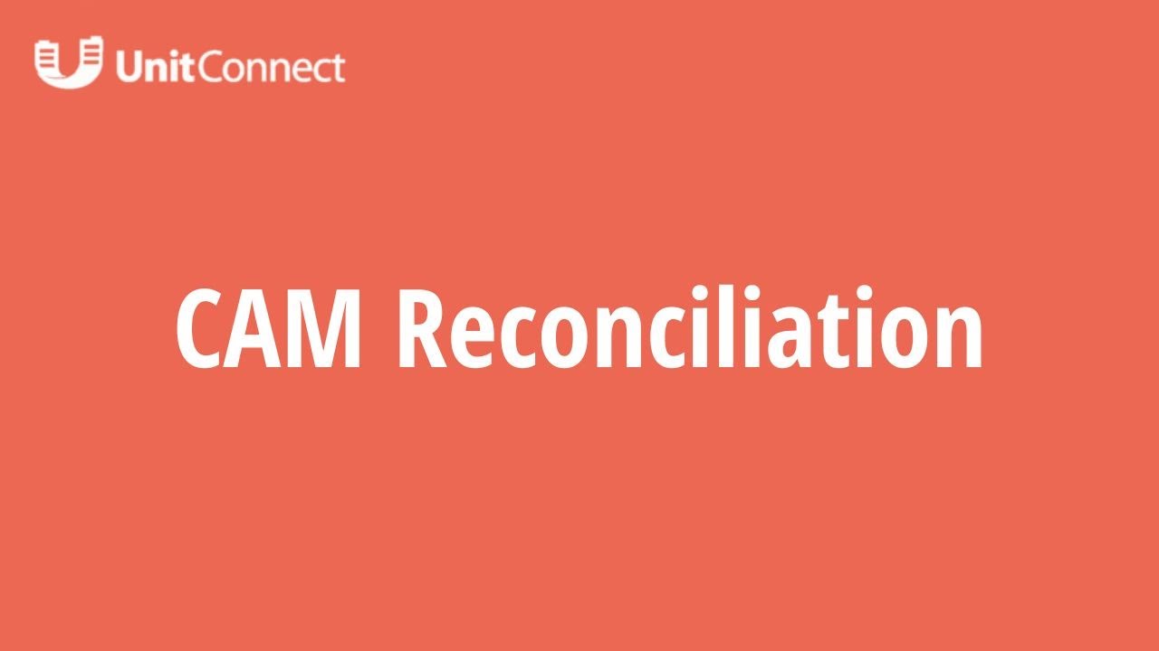 CAM Reconciliation