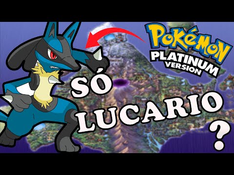 Dá pra ZERAR Pokémon PLATINUM só com o LUCARIO? - Desafio Pokémon (Sem itens em batalha)