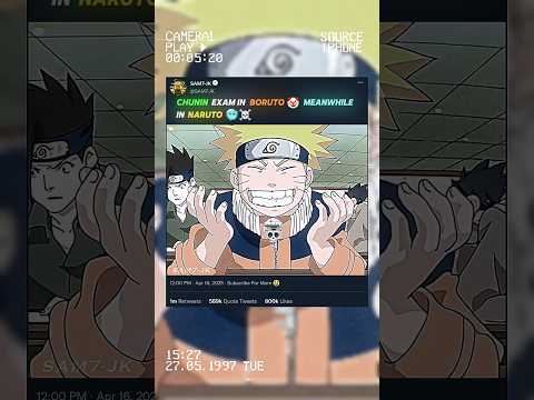 CHUNIN EXAM IN BORUTO 🙁 vs IN NARUTO 🥶☠️
