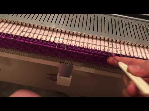 Lace Carriage Lace On A Brother KH-260 And KH-270 Chunky Knitting Machine Without A Lace Carriage