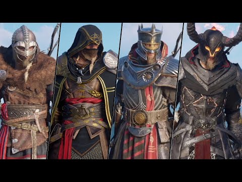 Assassin's Creed : Valhalla - All Armor Sets and Outfits Showcase - (All DLC)