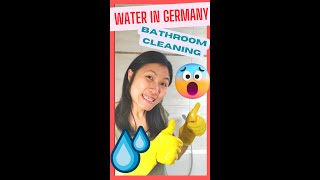 Water in Germany | Bathroom cleaning horror #shorts