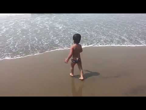 Toddler at Goa Beach