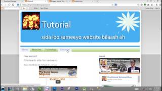 Website lacag laaan ah sida loo sameeyo (blogger) 