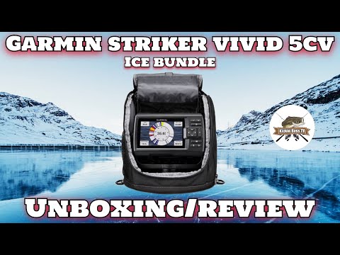 Garmin Striker Vivid 5cv Ice Fishing Bundle - UNBOXING & REVIEW