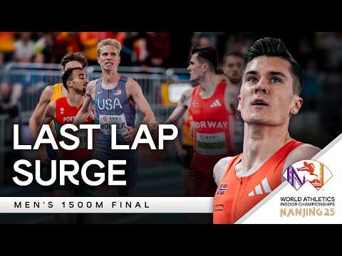 Ingebrigtsen turns on the JETS for gold - Men's 1500m Final | World Indoor Championships 2025