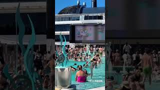 Sailaway party aboard msc cruises with msc friend ocean.10 🧡  #sailaway #sailawayparty #msccruises