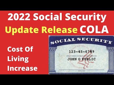 2022 Social Security Cost Of Living Adjustment COLA Video