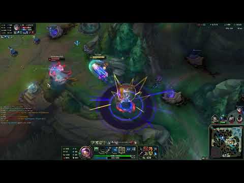 Zeri kites enemy team for 2 minutes