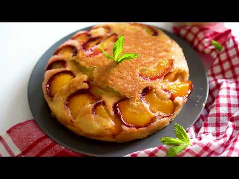 Peach cake recipe for summer | Yaz için şeftalili kek tarifi