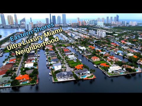 Discover Miami’s Hidden Luxury Waterfront Paradise! Eastern Shores Aerial Tour & Neighborhood Guide
