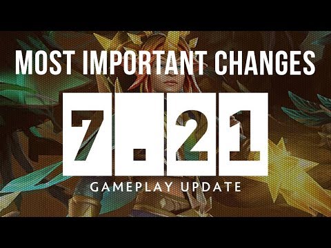 Dota 2 NEW 7.21 Patch GAMEPLAY UPDATE (General, Items & Dota Plus Update, New EXCLUSIVE SETS!)