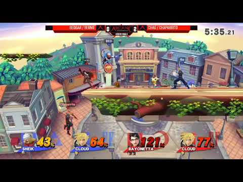Arcane 2018: Chag (Bayonetta) & Chaparrito (Cloud) vs Bedgar (Sheik) & Bernie (Cloud) - LF