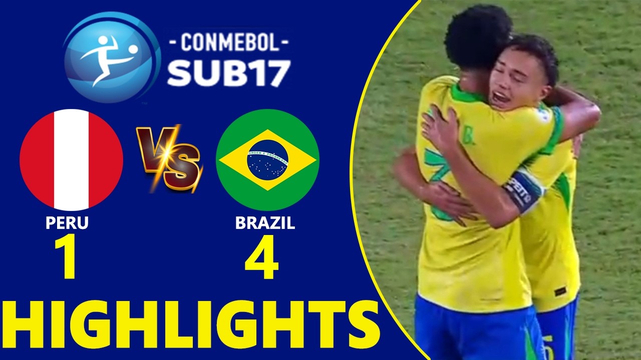Peru vs Brazil Highlights 🔥 South American U17 Championship 2026 Group B