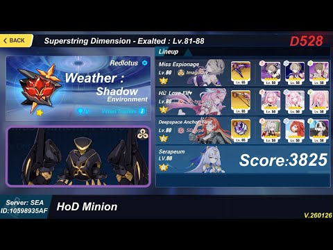 Honkai Impact 3rd exalted red lotus abyss : Hod Minion 26/01/26