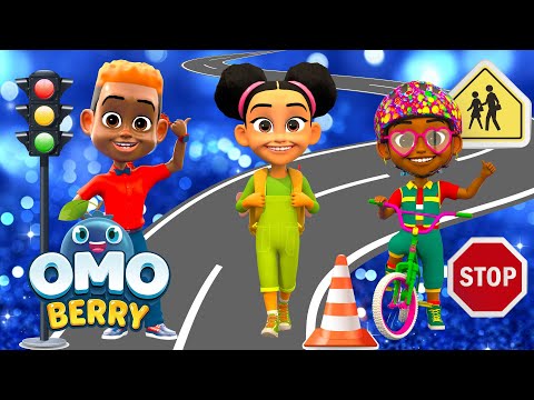 Street Safety Song for Kids 🚦 Look Left, Look Right, Cross Safe | OmoBerry