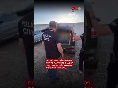 DOIS HOMENS SÃO PRESOS por TENTATIVA DE CHACINA que deixou três mortos no Crato, no Ceará