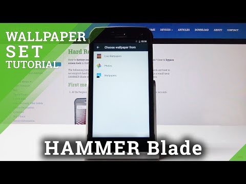 How to Change Wallpaper in HAMMER Blade - Set Up Home Screen