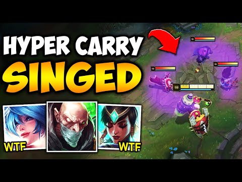 WHEN SINGED GETS 2 SUPPORTS, THE OTHER TEAM DOESN'T GET TO HAVE FUN!