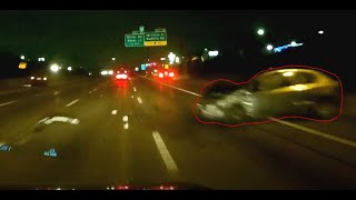 Multi Car Accident on 635 Nov 5th 2017 -WRONG WAY DRIVER