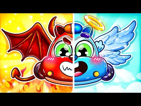 Angel or Devil Baby😇😈Angel Vs Devil Family Song🚓🚌🚑🚗+More Nursery Rhymes by BabyCars