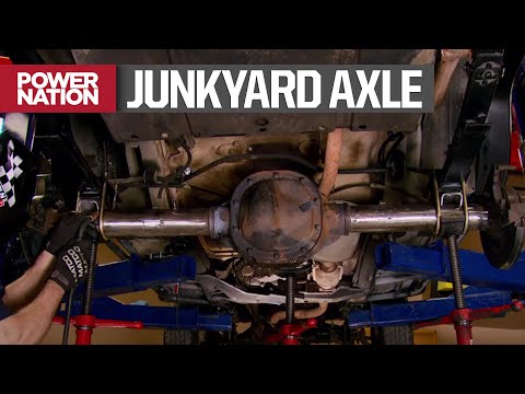 Swapping In A Junkyard 8.8\" Rear Axle In Our Cheap Jeep Cherokee - Trucks! S10, E9