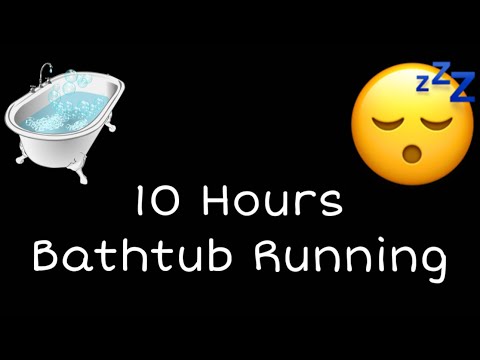 Black Screen White Noise Bathtub Filling Sound | Running Water Sounds for Sleep 😴