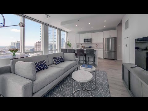 A River North 1-bedroom model CA4 at the new One Chicago Apartments