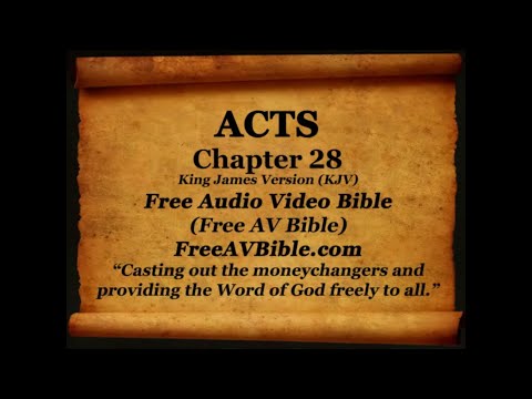 44. Acts Complete 1-28, King James Version (KJV) Free AV Bible Read Along Bible Narration 2