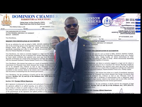 Lawyer Kusi reveals the letter correspondence how he wanted to get the certification 