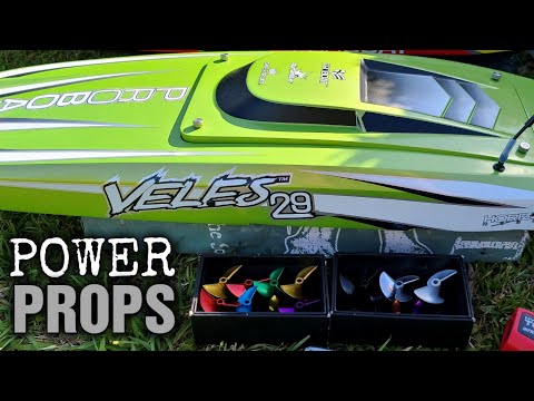 Prop Testing Proboat Veles 29 - Prop Travel Formula - Oxidean Marine