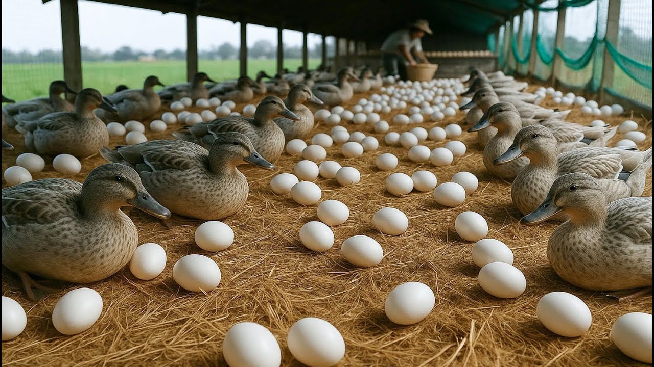 Effective free range duck farming - Poultry farm - Poultry egg business