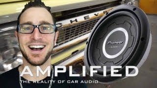 Amplified - custom stereo system, 63 chevy Alpine amp rack, B18C5 Civic Viper alarm install EP 79