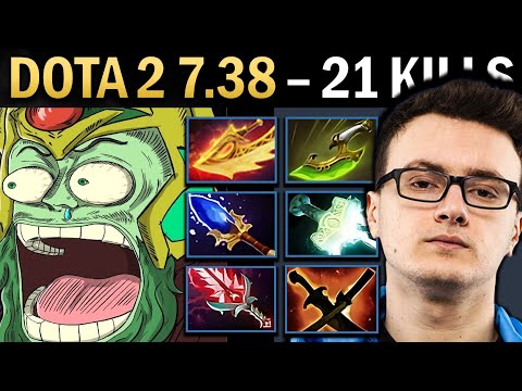 Wraith King Gameplay Miracle with 21 Kills and Radiance - TI14