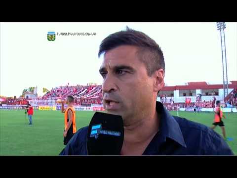 Nardozza: "Todo el mérito de los jugadores". Los Andes 1 - Chacarita 0. Fecha 3. B Nacional. FPT.