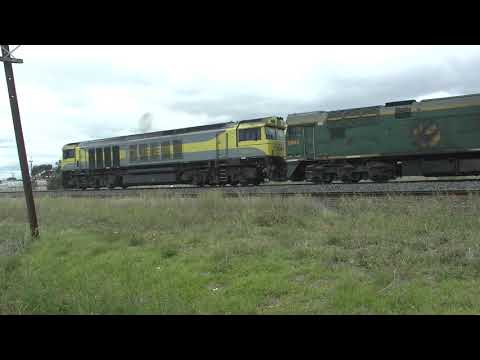 QBX001 8044  On Cement train past Albion