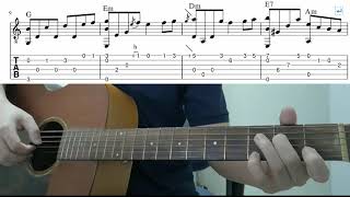 Swan Lake - (Tchaikovsky) - Easy Fingerstyle Guitar Playthrough Tutorial Lesson With Tab