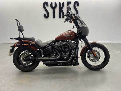 2018 Harley Davidson FXBB Softail Street Bob in Red Iron Denim