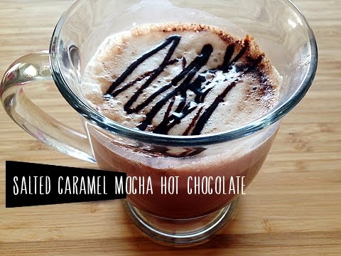 Salted Caramel Mocha Hot Chocolate Recipe by: Food Luv Bites