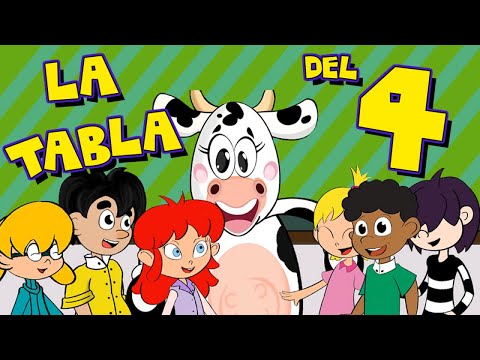 La Vaca Lola - Canción de la Tabla del 4 para Niños - Canti Rondas - Canciones Infantiles