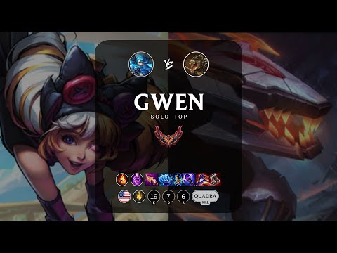 Gwen Top vs Renekton - NA Grandmaster Patch 13.16