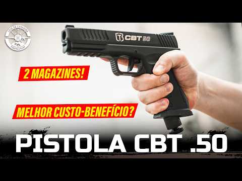 DEFESA OU PAINTBALL????? Nova Pistola CBT 50 Calibre .50 HDP LTL REVIEW COMPLETO