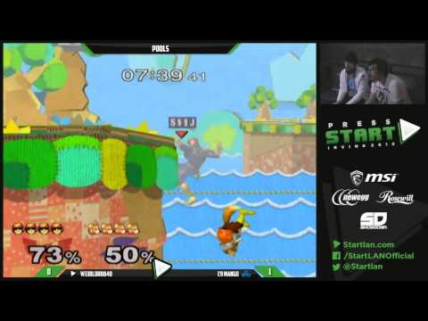 Press Start Day 1 - Pools: W33DL0RD840 (C. Falcon) vs C9 Mang0 (Fox)