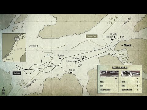 The Battle of Narvik: In April 1940, Germany launched the surprise Operation Weserübung to occupy N