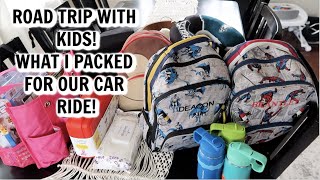 Packing for a FAMILY ROAD TRIP with FOUR KIDS // CAR organization HACKS // Mama Approved
