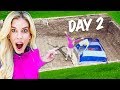 24 Hours Overnight Inside A GiANT HOLE In My Backyard Game Master Treasure Map PART 1